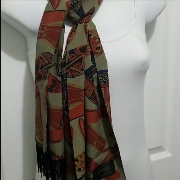 Beautiful Maya Matazaro Silk Designer Scarf/Shawl